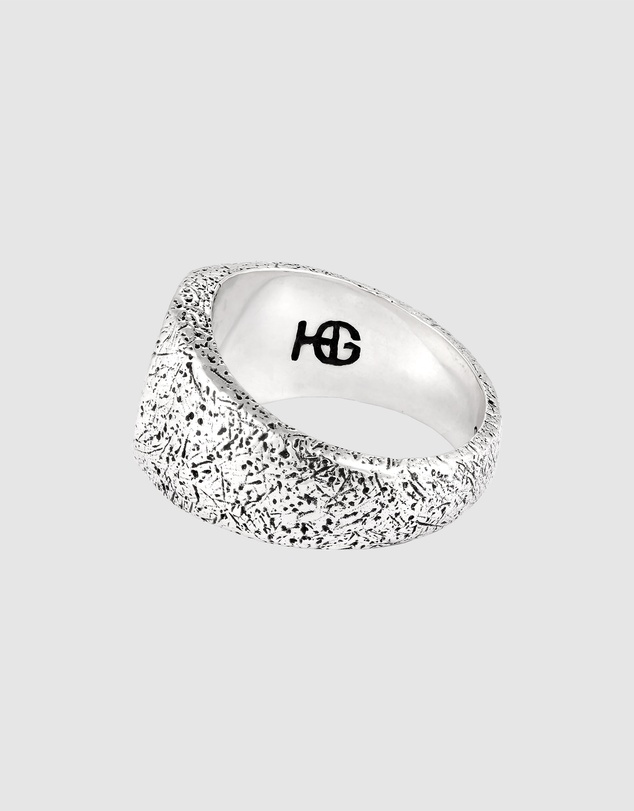 Haze & Glory - ICONIC EXCLUSIVE - Ring Signet Men Onyx Circle 925 Sterling Silver