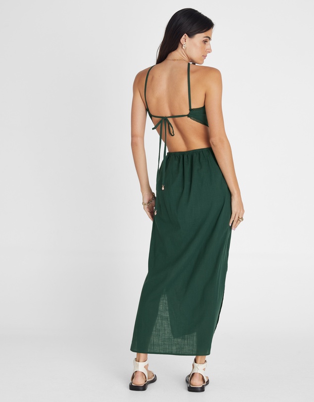 Heaven Australia - Emerald Halter Midi Dress