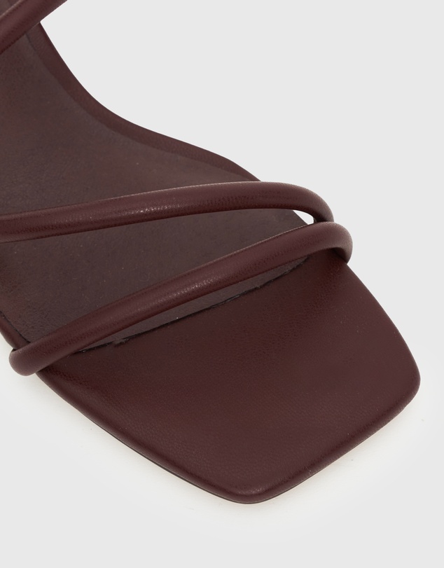 Betts - Hallie Low Wooden Block Heel Mules