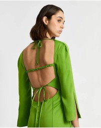 Laagam - Kimberly Satin Midi Dress