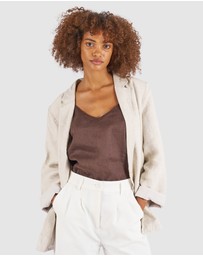 CAMIXA - CAMI-V linen Camisole Top