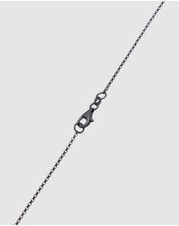 Kuzzoi - ICONIC EXCLUSIVE - Necklace Men Pendant Plate Basic Hammered in 925 sterling silver