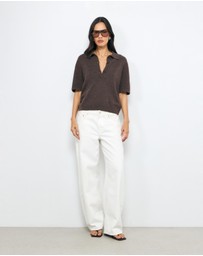 AERE - Aimee Relaxed Fit Knit Polo