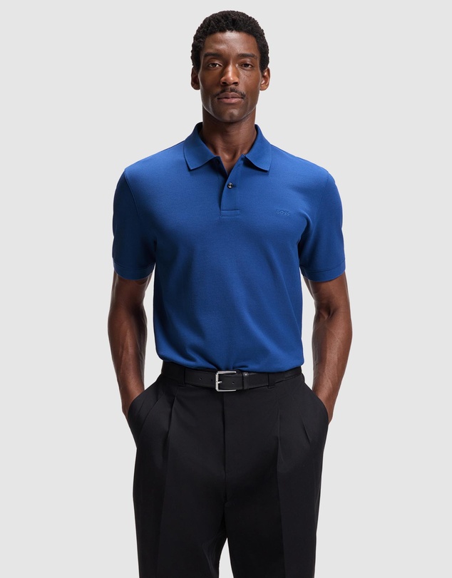 BOSS - Pallas Polo Shirt in Cotton Piqué With Embroidered Logo