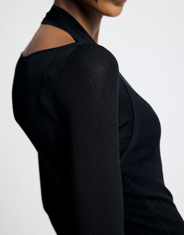 Lover - Solange Layered Knit Halter Top