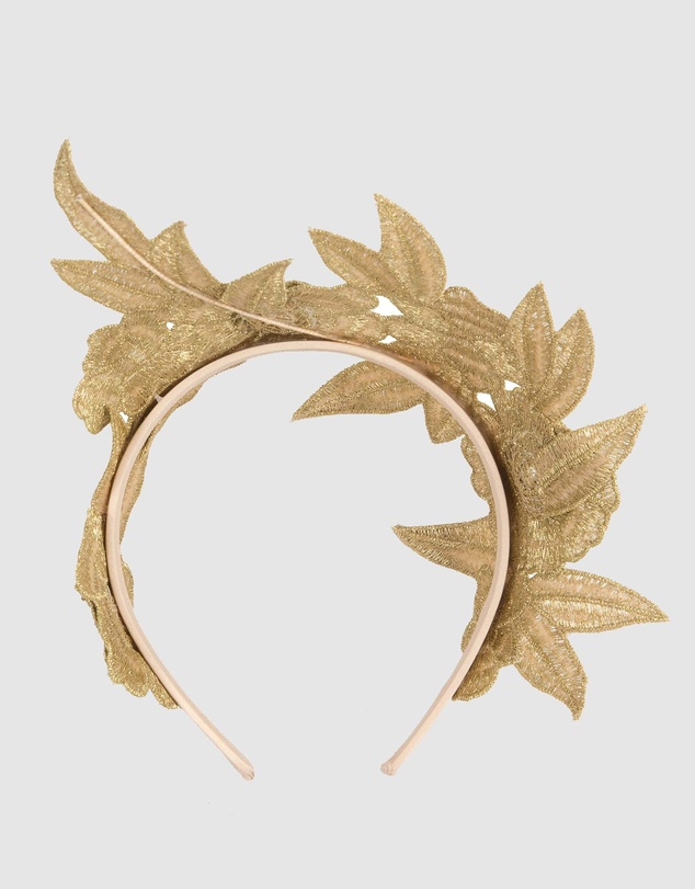 Max Alexander - Crown Gold Headband Fascinator