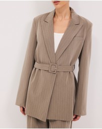 Calli - Rhode Pinstripe Blazer