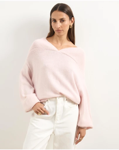 Atmos&Here - Kalli V-Neck Knit Jumper