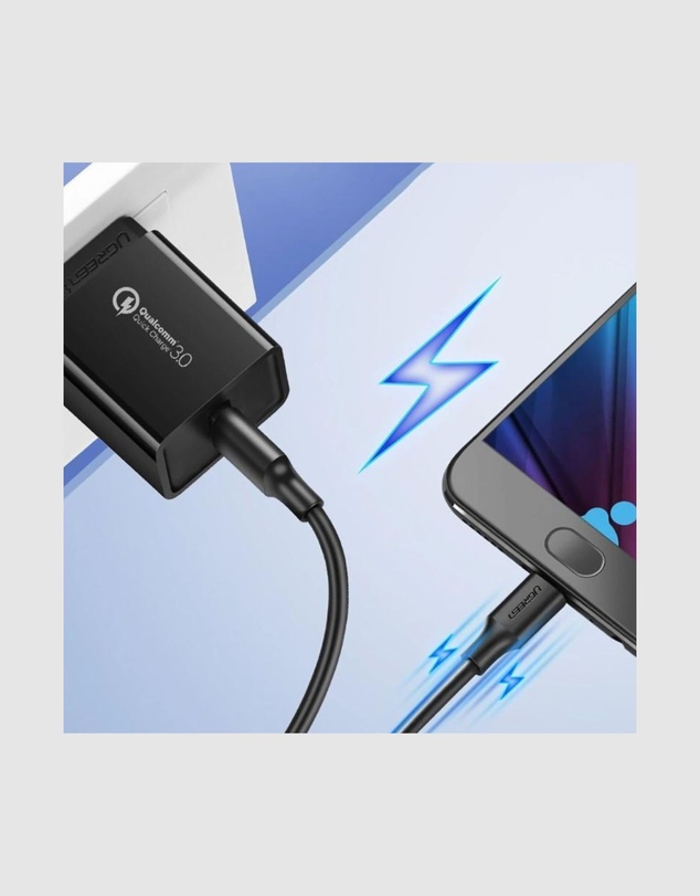 Ugreen - UGreen USB 2.0 Male to Micro USB Data Cable 0.5M 480Mbps Black