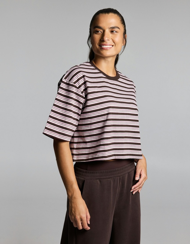 Rockwear - Stripe Boxy Hip Length Tee