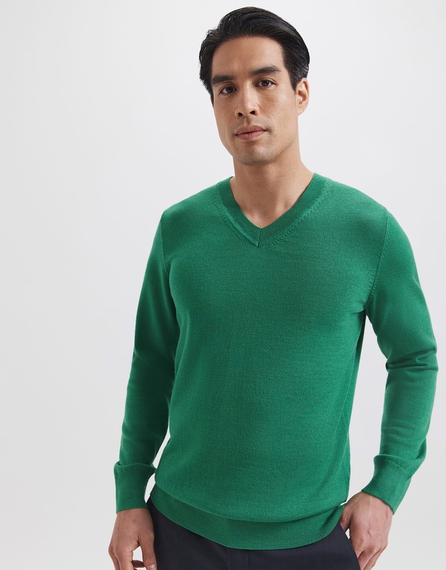 SABA - Franklin Merino Wool V Neck Knit