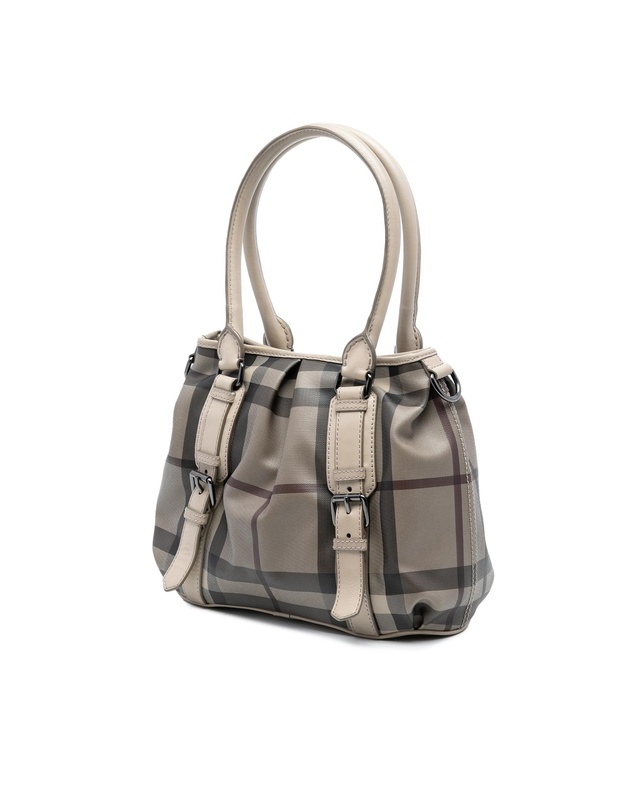 Pre-Loved by Azura Reborn - Pre-Loved Small Smoke Check Coated Canvas Northfield Satchel
