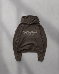 Zanerobe - Stallion Box Crop Hood Charcoal