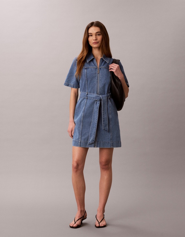 Calvin Klein Jeans - Denim Belted Shirt Dress