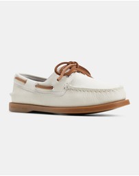 Sperry - A/O 2-Eye Leather White Gum- Women's