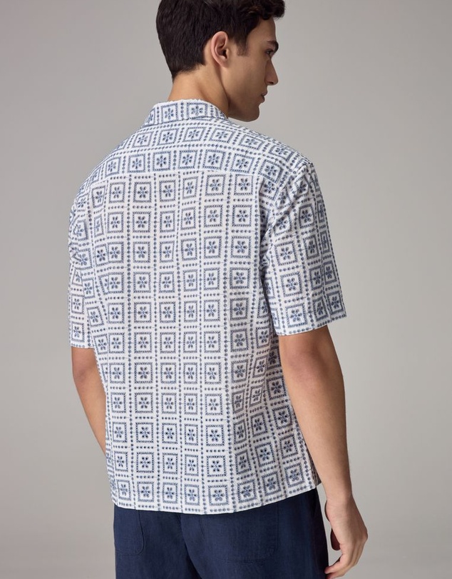 NEXT - Broderie Short Sleeve Shirt