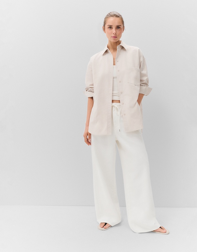 UNISON - Oversized Oxford Shirt