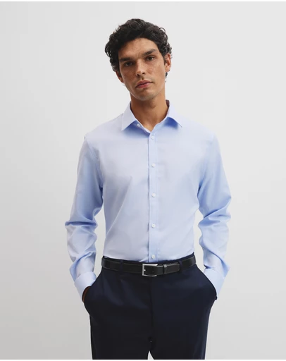 Country Road - Slim Fit Textured Travel Shirt