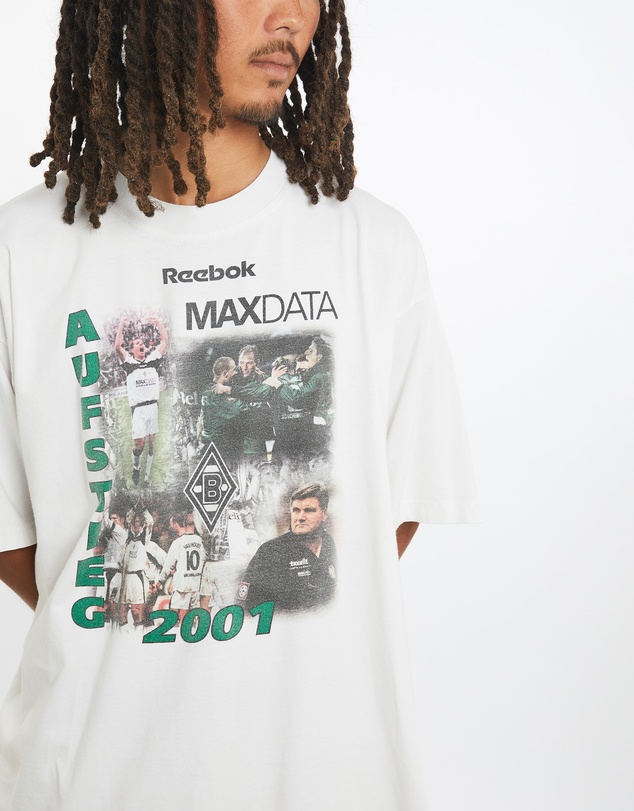 Vintage by The Real Deal - Pre Loved - Vintage Reebok Borussia Mönchengladbach Soccer Tee