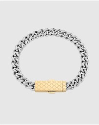 Aston Martin - UCD Rhodium & Yellow Gold-Tone Chain Bracelet