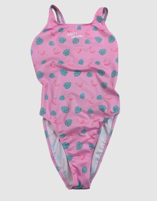 Salty Johnson - Leaves Thick Strap One Piece