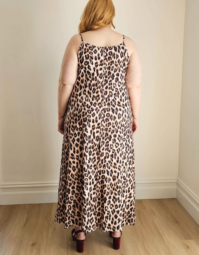 Hope & Harvest - Maxi Slip Dress Leopard Print