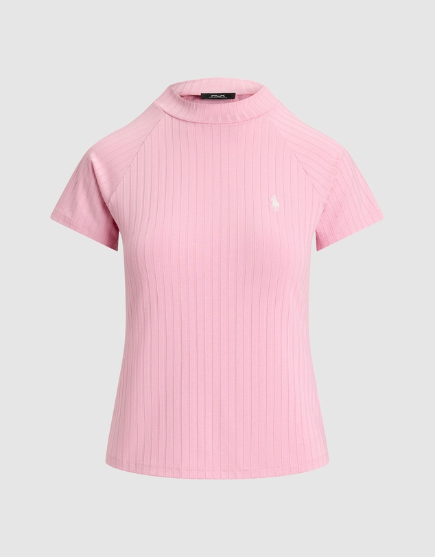Polo Ralph Lauren - Ribbed Stretch-Blend Mockneck Polo