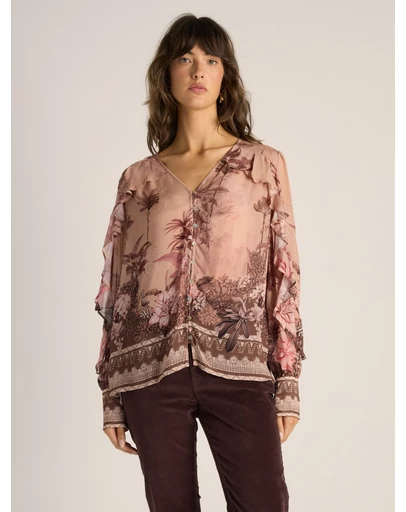 Fate + Becker - Odette Ruffle Blouse
