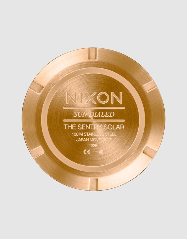 Nixon - Sentry Solar Stainless Steel