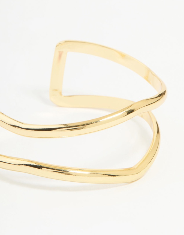 Lovisa - Gold Plated Open Wire Wrist Cuff