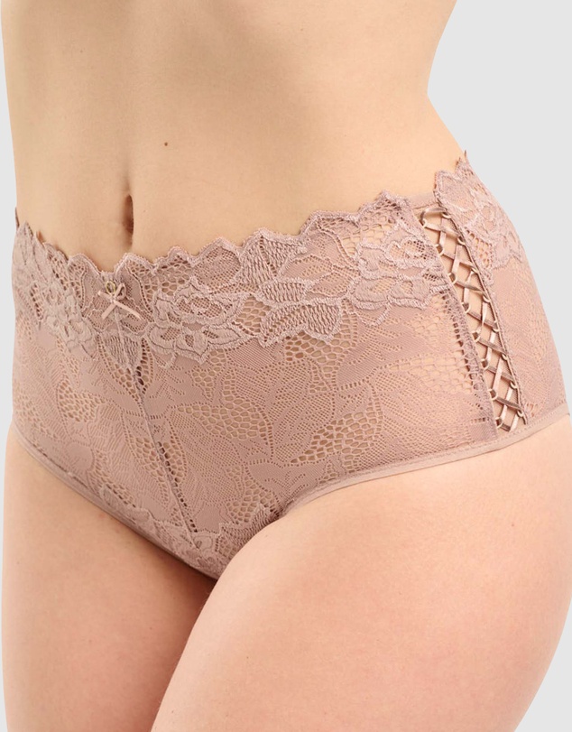 Sans Complexe - Arum Prima Mid Rise Sheer Stretch Lace Brief