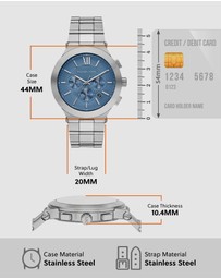 Michael Kors - Billie Silver Tone Chronograph Watch