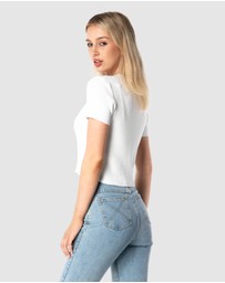 ONEBYONE - Premium Ribbed Crop Tee