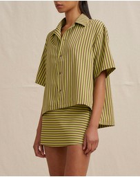 BY JOHNNY. - Pear Stripe Shirt