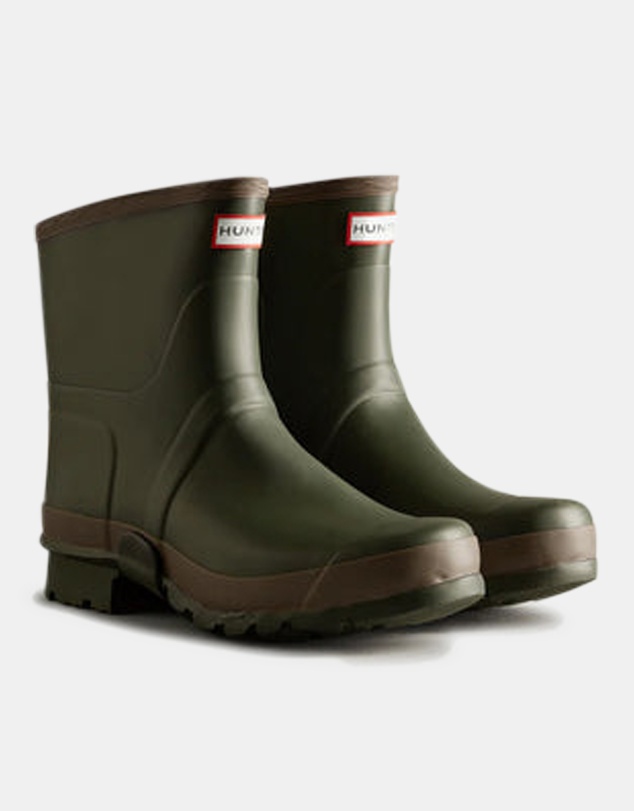 Hunter - Women's Gardener Short Boot Dark Olive/Clay
