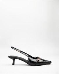 RAID - Alique Shoes with slingback strap in Black