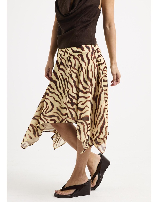 Alice In The Eve - Linda Sheer Slip Midi Skirt