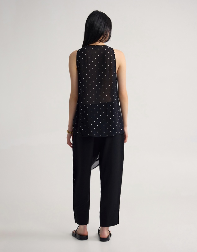 Oxford - Jasmine Polka Dot Sheer Top
