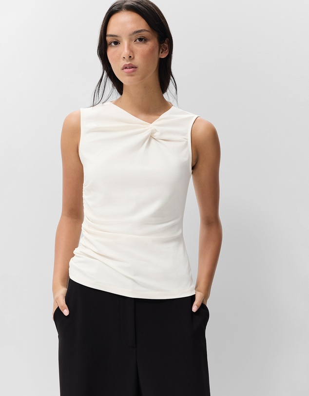 UNISON - Knot Detail Sleeveless Tee