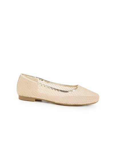 City Chic - WIDE FIT Indi Mesh Ballet Flat