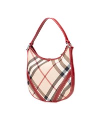 Pre-Loved by Azura Reborn - Pre-Loved Supernova Check Coated Canvas Larkin Hobo