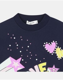 Billieblush - Love Crew Fleece Sweatshirt - Kids-Teens