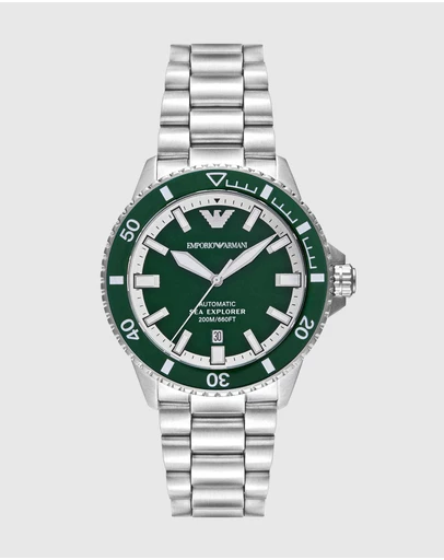 Emporio Armani - Silver Tone Analogue Watch