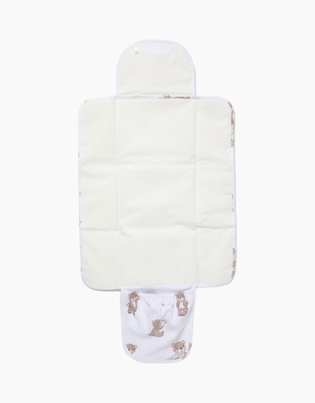 Living Textiles - Waterproof Travel Change Mat - Cuddly Bear