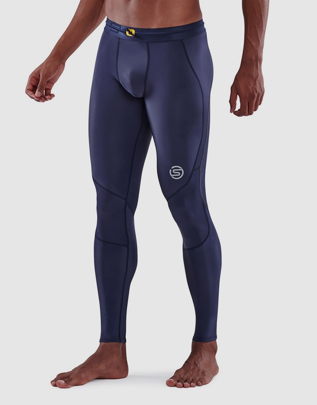 SKINS - SKINS Compression Men's Series-3 Running/Gym Long Tight Navy Blue