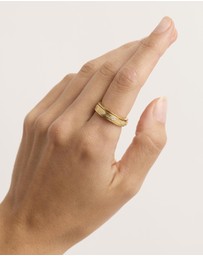 By Charlotte - Gold Breathe Spinning Meditation Ring