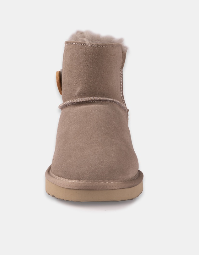 AusWooli Ugg Boots - Cabarita Short Sheepskin Wool Button Boots