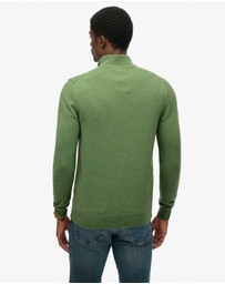 Superdry - Wool Blend Half Zip Slim Fit Jumper