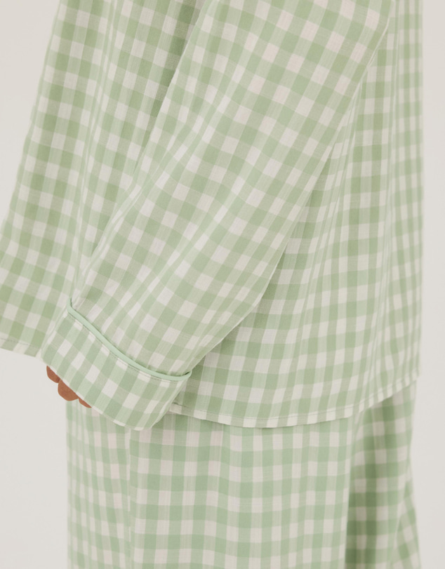 Atmos&Here - Ava Gingham Long PJ Set