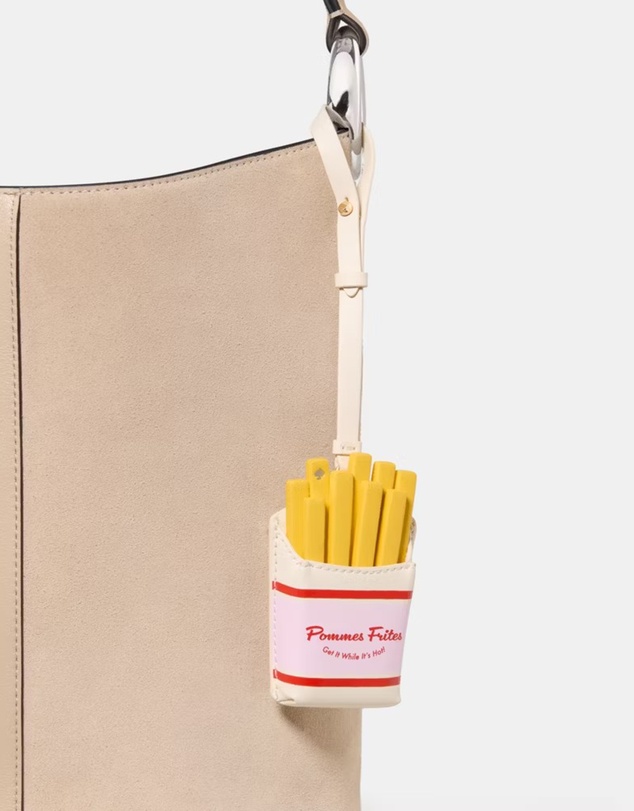 Kate Spade - Charmed Mixed Material French Fry Bag Charm